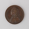 Medal Showing George II of England, Bronze, Swiss