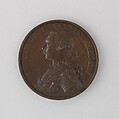 Medal Showing George III, Bronze, British