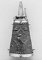 Powder Flask, Leather, steel, wood, pigment, Italian