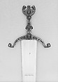 Cinquedea, Steel, silver, iron, Italian, Emilia