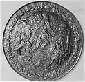 Embossed Shield, Steel, gold, Italian, Milan