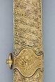 Saber with Scabbard, Steel, gold, silver, jade (nephrite), diamonds, emeralds, pearls, grip, Indian; guard, scabbard, and decoration on blade, Turkish; blade, Iranian