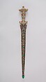 Dagger with Sheath, Steel, jade, gold, emerald, diamond, ruby, Turkish