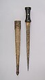 Dagger with Sheath, Steel, gold, jade, ruby, emerald, diamond, Turkish