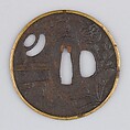 Sword Guard (Tsuba), Iron, copper alloy (sentoku), copper, Japanese