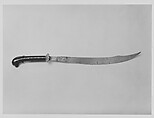 Hunting Knife, Steel, wood (ebony), gold, French