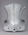 Frontal Plate from a Tilting Heaume in French or German Style, Steel, probably French or German