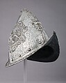 Morion-Cabasset, Steel, gold, Italian