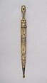 Dagger with Sheath, Steel, silver, niello, gold, Caucasian