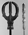 Standard (<i>Sashimono</i>) in <i>Vajra</i> Form, Wood, lacquer, gold, pigments, brass, Japanese