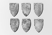 Six Armor Scales, Iron, textile fibers (wool), probably Spanish