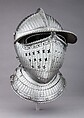 Closed Burgonet, Attributed to Kolman Helmschmid (German, Augsburg 1471–1532), Steel, leather, German, Augsburg