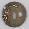 Sword Guard (Tsuba), Copper-silver alloy (shibuichi), copper-gold alloy (shakudō), copper, gold, silver, Japanese