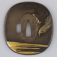 Sword Guard (Tsuba), Copper-silver alloy (shibuichi), copper-gold alloy (shakudō), gold, copper, Japanese