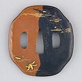 Sword Guard (Tsuba), Copper, copper-gold alloy (shakudō), copper-silver alloy (shibuichi), gold, silver, Japanese