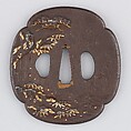 Sword Guard (Tsuba), Iron, gold, silver, copper, Japanese