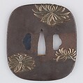 Sword Guard (Tsuba), Iron, silver, copper, Japanese