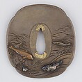 Sword Guard (Tsuba), Copper-silver alloy (shibuichi), copper, gold, copper-gold alloy (shakudō), silver, Japanese