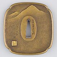 Sword Guard (Tsuba), Copper alloy (sentoku), copper, gold, Japanese