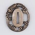 Sword Guard (Tsuba), Copper-silver alloy (shibuichi), copper, Japanese