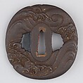 Sword Guard (Tsuba), Iron, gold, copper, Japanese
