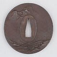 Sword Guard (Tsuba), Iron, copper, Japanese