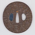 Sword Guard (Tsuba), Iron, gold, copper, Japanese