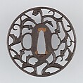 Sword Guard (Tsuba), Iron, copper, Japanese