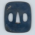 Sword Guard (Tsuba), Copper-gold alloy (shakudō), silver, gold, copper, Japanese