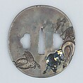 Sword Guard (Tsuba), Silver, gold, copper-gold alloy (shakudō), copper, Japanese