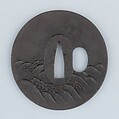 Sword Guard (Tsuba), Iron, gold, copper, Japanese