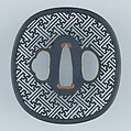 Sword Guard (Tsuba), Copper-gold alloy (shakudō), copper, Japanese