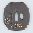 Sword Guard (Tsuba), Iron, gold, silver, copper, Japanese