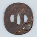 Sword Guard (Tsuba), Iron, silver, pewter, copper, Japanese