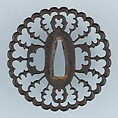 Sword Guard (Tsuba), Iron, copper, Japanese