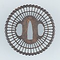Sword Guard (Tsuba), Iron, copper, Japanese