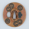 Sword Guard (Tsuba), Copper, Japanese