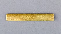 Knife Handle (Kozuka), Copper-gold alloy (shakudō), gold, Japanese