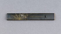 Knife Handle (Kozuka), Copper-silver alloy (shibuichi), gold, silver, copper-gold alloy (shakudō), Japanese