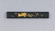 Knife Handle (Kozuka), Copper-gold alloy (shakudō), gold, copper, copper-silver alloy (shibuichi), Japanese