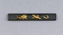 Knife Handle (Kozuka), Copper-gold alloy (shakudō), Japanese