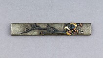 Knife Handle (Kozuka), Copper-gold alloy (shakudō), copper, gold, copper-silver alloy (shibuichi), Japanese