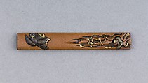 Knife Handle (Kozuka), Copper, copper-silver alloy (shibuichi), gold, silver, copper-gold alloy (shakudō), Japanese