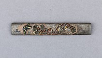 Knife Handle (Kozuka), Copper-silver alloy (shibuichi), copper, silver, copper-gold alloy (shakudō), gold, Japanese