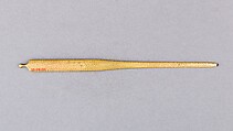 Hair Dressing Tool (Kogai), Copper-gold alloy (shakudō), gold, Japanese