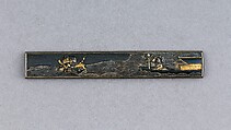 Knife Handle (Kozuka), Copper-gold alloy (shakudō), copper-silver alloy (shibuichi), Japanese