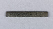 Knife Handle (Kozuka), Copper-gold alloy (shakudō), copper-silver alloy (shibuichi), Japanese