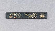 Knife Handle (Kozuka), Copper-silver alloy (shibuichi), gold, silver, copper, Japanese