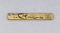 Knife Handle (Kozuka), Copper alloy (sentoku), copper, gold, Japanese