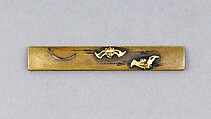 Knife Handle (Kozuka), Copper alloy (sentoku), copper-gold alloy (shakudō), copper, Japanese